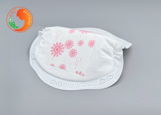 Pink Inner Core Disposable Nursing Pads Anti Bacteria Fast Absorbing Breast Milk
