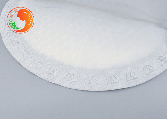 Round Shape Hygiene Disposable Breast Pads High Absorbing Customizable