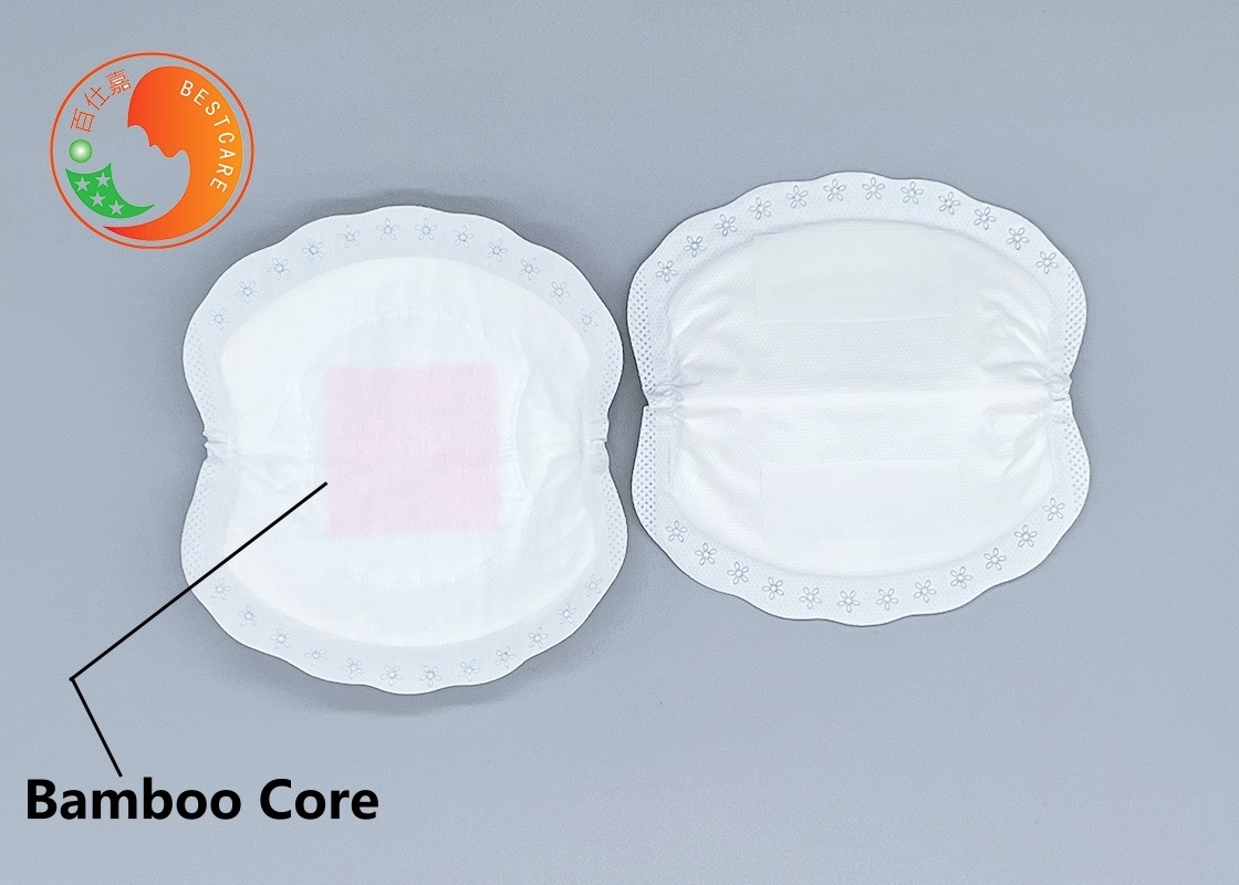 Bamboo Core Disposable Nursing Pads Anti Bacteria Prevent Odor Natural Degradable